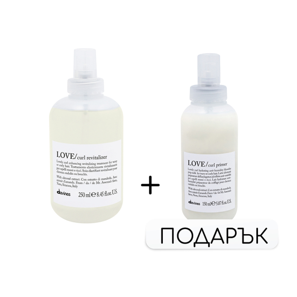  Love Curl Revitalizer Ревитализиращ спрей за къдрици + Curl primer Основа 