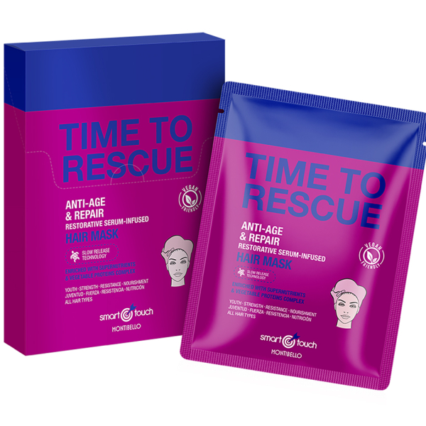 Спа Маска За Коса Montibello Smart Touch Time To Rescue Mask 4 Броя