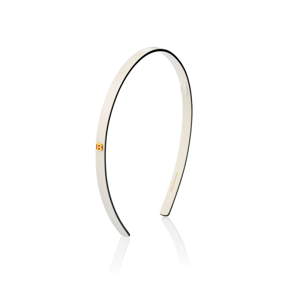 Диадема за коса Balmain Cellulose Acetate Headband White