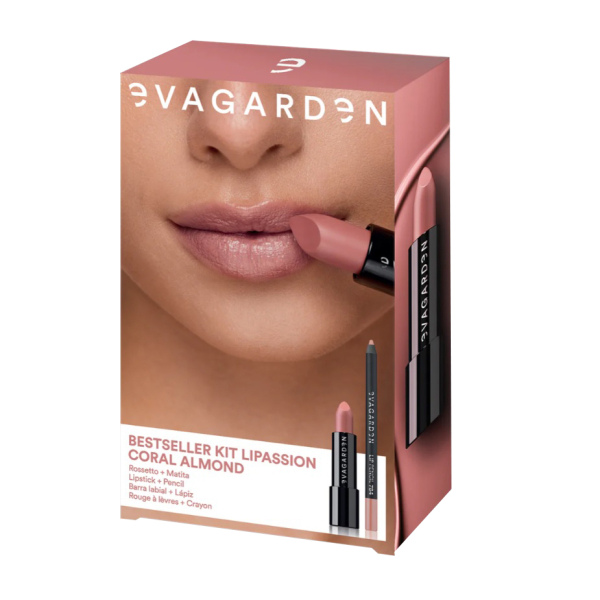 Комплект червило и молив за устни EVAGARDEN Lipassion Kit