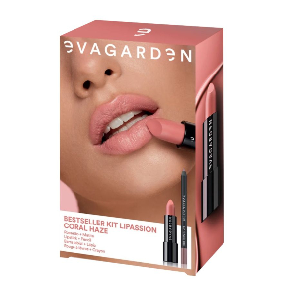 Комплект червило и молив за устно EVAGARDEN Lipassion Kit