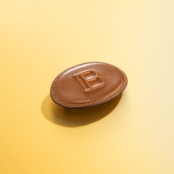 Кожена Барета Balmain Limited Edition Leather Barrette Brown C2 26