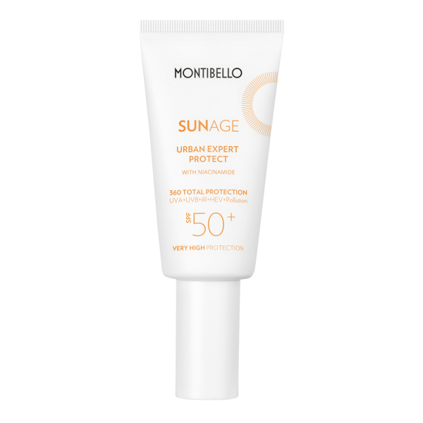 Слънцезащитен крем за лице SPF50+ Montibello Sun Age Urban Expert