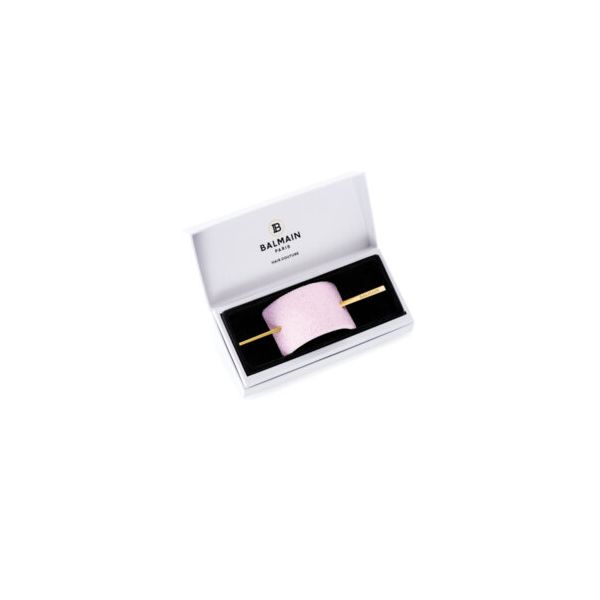 Барета С Кристали Swarovski Balmain Crystal Pink Hair Barrette SS20