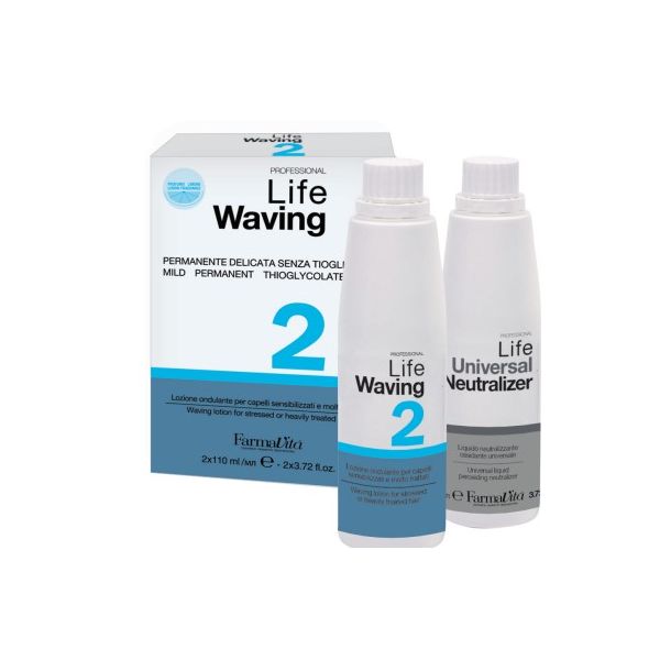 Къдрин С Фиксаж За Изтощена Коса Farmavita Life Waving 2  110 Ml