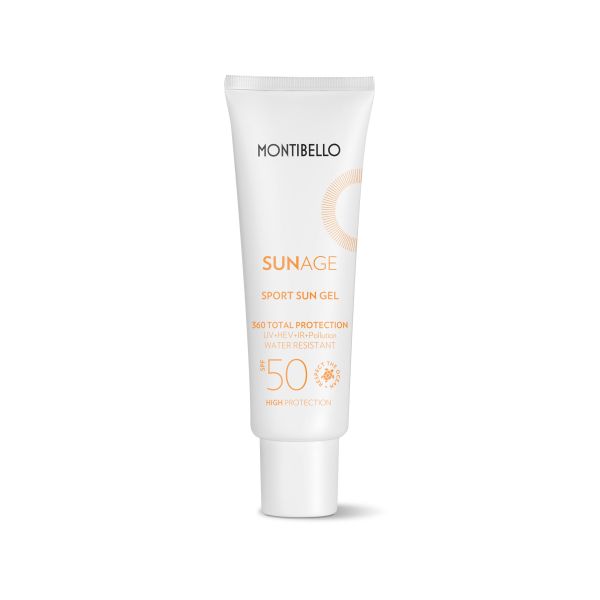 Слънцезщитен гел за спортуване Montibelllo SUNAGE Sport gel SPF50 50ml