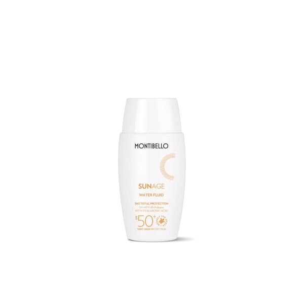 Слънцезащитен флуид без цвят Montibello SUNAGE Fluid SPF50+ 50ml