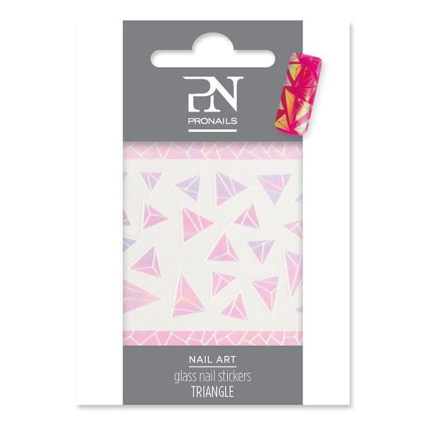 Огледален Стикер За Нокти / Pn Glass Nail Stickers Triangle