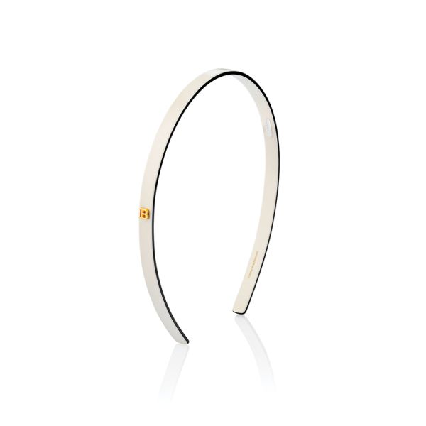 Диадема за коса Balmain Cellulose Acetate Headband White 