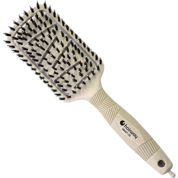 Четка За Разресване Hairway Wellness Brush Organica Beige 8 Rowed