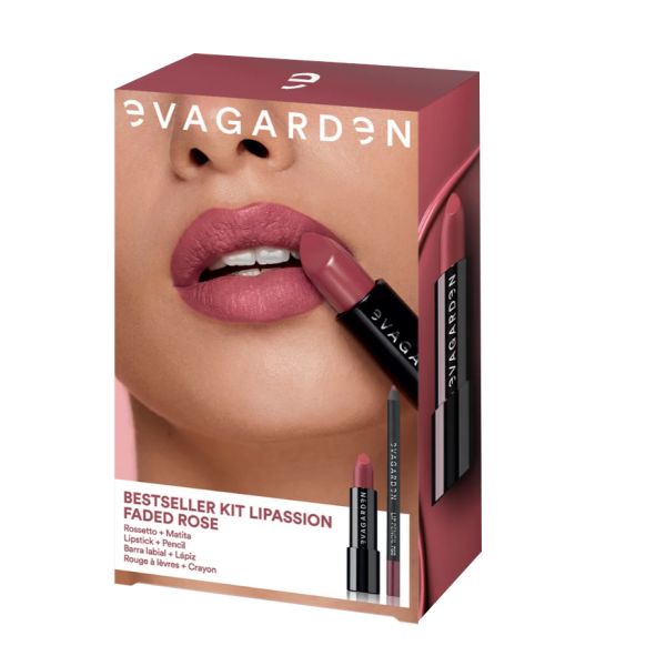 Комплект червило и молив за устни EVAGARDEN Lipassion Kit