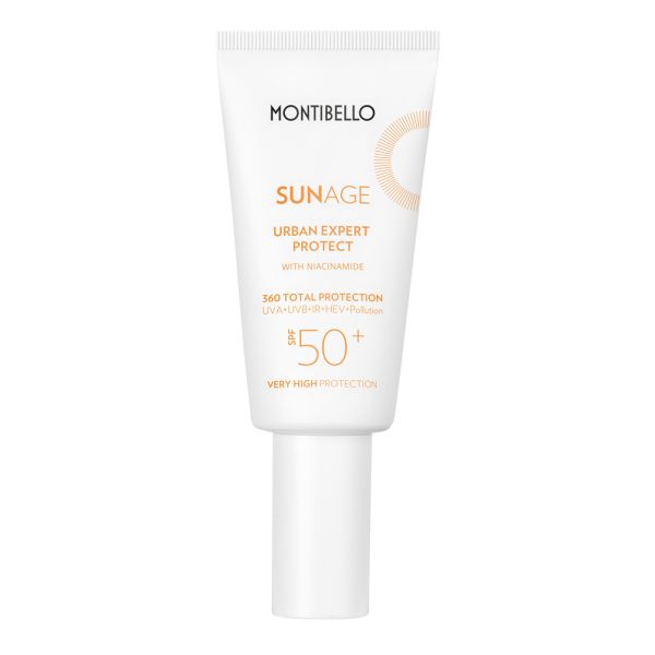 Слънцезащитен крем за лице SPF50+ Montibello Sun Age Urban Expert