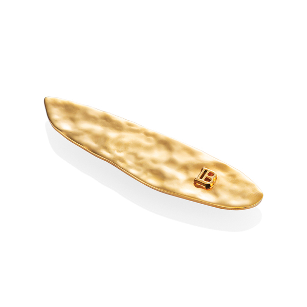 Лимитирана златна фиба листо Balmain Printemps Leaf Slide SS25