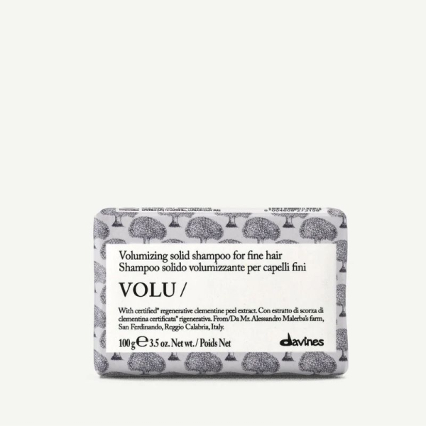 Твърд шампоан за обем коса  Davines Volu Shampoo 100gr